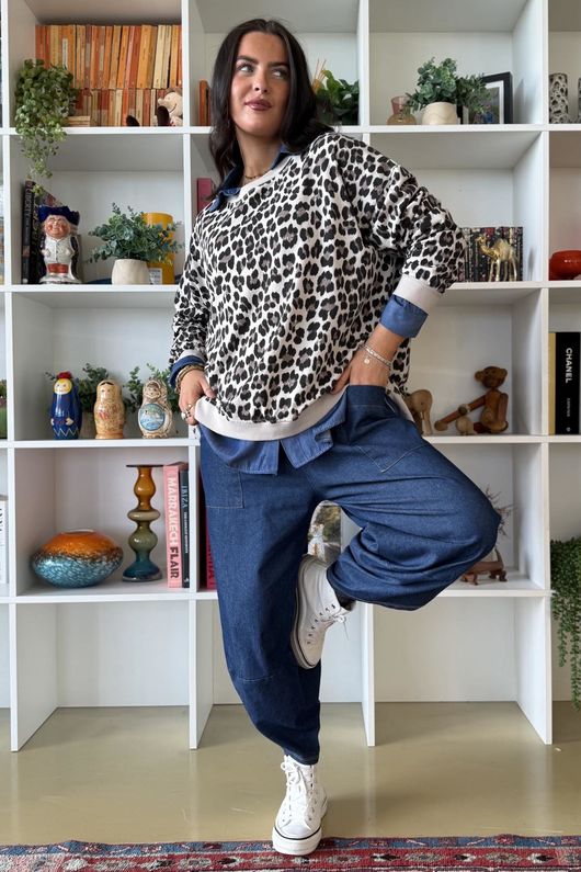 Untamed Classic High Low Sweatshirt Stone 